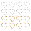 GOMAKERER 60Pcs 2 Colors Brass Linking Rings KK-GO0001-28-1