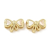 Brass Pave Shell Bowknot Multi-Strand Links KK-Q820-18G-1