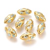 Golden Plated Brass Beads G-P439-A01-1