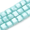Opaque Solid Color Glass Beads Strands GLAA-N032-07I-1