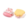 Piggy Food Theme Opaque Resin Imitation Food Decoden Cabochons RESI-S396-15-2