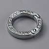 Alloy Crystal Rhinestone Spring Gate Rings FIND-WH0129-34A-P-2