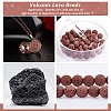 Synthetic Lava Rock Beads Strands G-S277-8mm-02-5
