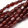 Oval Natural Carnelian Bead Strands G-L292-05-1