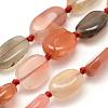 Natural South Red Agate Beads Strands G-E395-07B-2