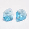 Faceted Glass Rhinestone Pendants RGLA-F053-B-202-2