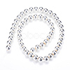 Electroplate Non-magnetic Synthetic Hematite Bead Strands G-Q466-10mm-02-2