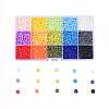 15 Colors Handmade Polymer Clay Beads CLAY-X0011-02-1