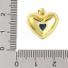 Rack Plating Brass Micro Pave Cubic Zirconia Pendants KK-S380-41D-G-3