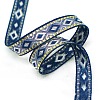 Ethnic Style Polyester Embroidery Rhombus Ribbons PW-WG81794-02-1