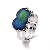 100Pcs Adjustable Mood Ring RJEW-B029-05-3