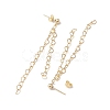 Brass Tassel Chain Drop Earrings  for Women EJEW-JE05744-02-4