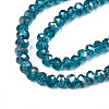 Electroplate Glass Beads Strands EGLA-A034-T4mm-B25-3