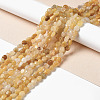 Natural Yellow Aventurine Beads Strands G-I351-A02-4