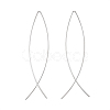 Minimalist Brass Earrings EJEW-TA0010-01S-1