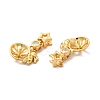 Rack Plating Eco-Friendly Brass Micro Pave Cubic Zirconia Charms KK-A177-27G-3