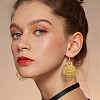 FIBLOOM 6 Pairs 6 Style Ethnic Style Alloy Chandelier Earrings EJEW-FI0002-04-6