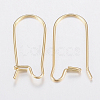 304 Stainless Steel Hoop Earring Findings Kidney Ear Wires STAS-H436-03-2