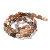 Natural Black Sunstone Beads Strands G-P497-01C-16-3