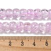 Transparent Spray Painting Crackle Glass Beads Strands GLAA-NH0001-05B-4