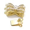 Brass Micro Pave Cubic Zirconia Box Clasps KK-U037-19G-02-2