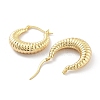 Brass Hoop Earrings EJEW-H301-03G-01-2