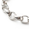 Men's 304 Stainless Steel Rolo Chain Bracelets BJEW-JB06673-02-4