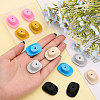 CHGCRAFT 12Pcs 6 Colors Food Grade Eco-Friendly Silicone Beads SIL-CA0002-23-5