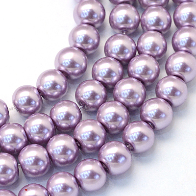 Baking Painted Glass Pearl Bead Strands HY-Q003-5mm-44-1