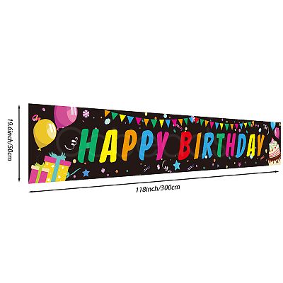 Polyester Hanging Banners Children Birthday AJEW-WH0190-003-1