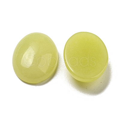 Natural Lemon Jade Cabochons G-C115-01A-16-1