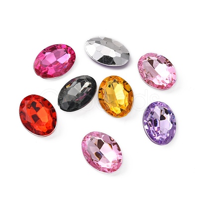 Imitation Taiwan Acrylic Rhinestone Cabochons GACR-A007-13x18mm-M-1