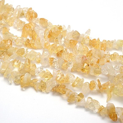 Natural Citrine Beads Strands X-G-O049-C-42-1