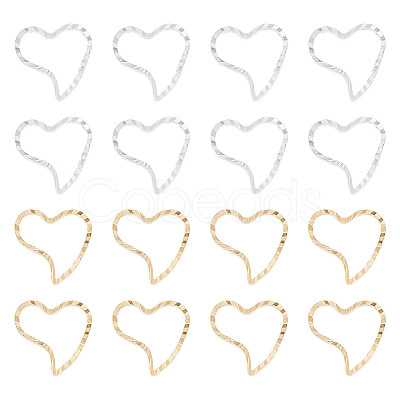 GOMAKERER 60Pcs 2 Colors Brass Linking Rings KK-GO0001-28-1