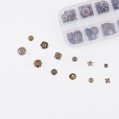 SUNNYCLUE Iron & Alloy Bead Caps IFIN-SC0001-12-1