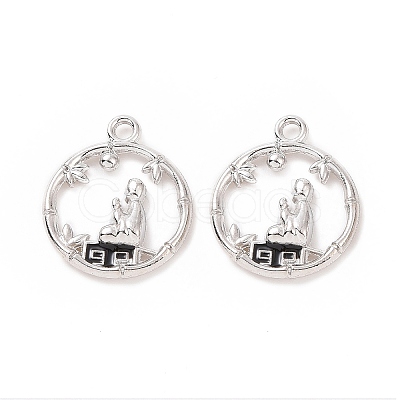 Alloy Enamel Pendants ENAM-G213-12P-1