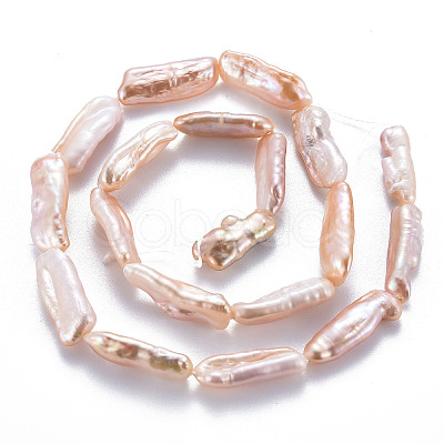 Natural Keshi Pearl Beads Strands PEAR-S020-H02-1