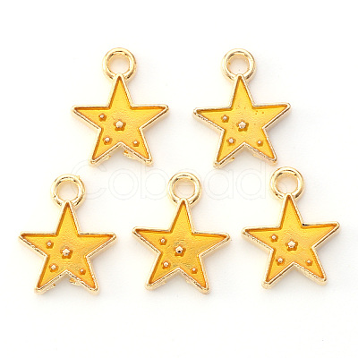 Alloy Enamel Charms X-ENAM-S121-028C-1