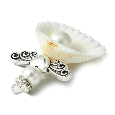 Alloy Spiral Shell Pendants PALLOY-TA00084-1