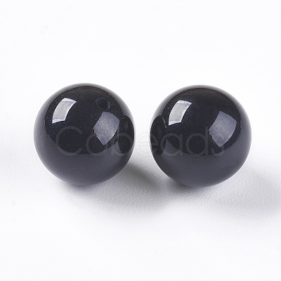 Natural Black Onyx Beads G-K275-13-9mm-1