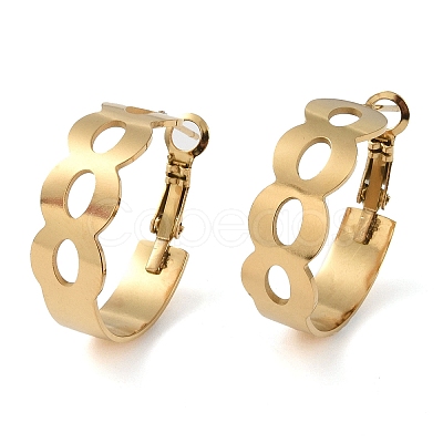 304 Stainless Steel Hoop Earrings EJEW-K278-06C-G-1