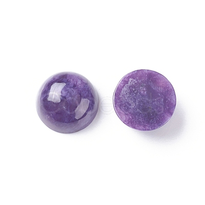 Natural Charoite Cabochons G-E557-08C-1