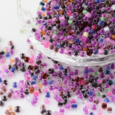 Round Glass Seed Beads GLAA-Q016-1-1