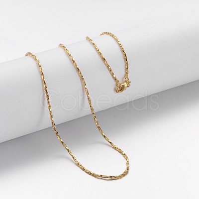 Brass Chain Necklaces MAK-F013-01G-1