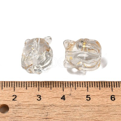 Transparent Glass Beads GLAA-D025-06F-1