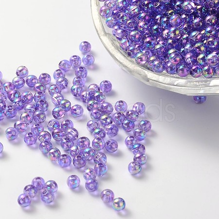 Eco-Friendly Transparent Acrylic Beads PL734-13-1