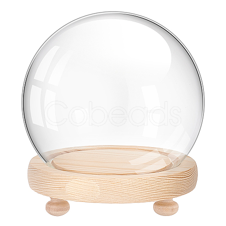 PandaHall Elite 1Pc Glass Dome Cover DJEW-PH0001-40-1