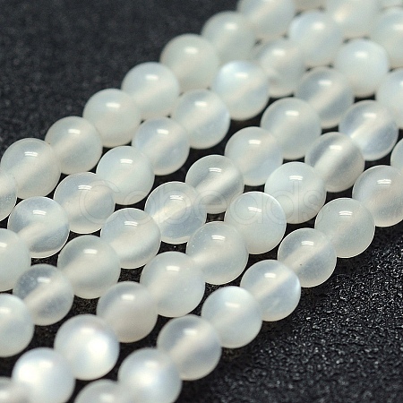 Natural Rainbow Moonstone Beads Strands G-P342-02A-6mm-AA-1