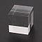 Acrylic Jewelry Display Bases, Cube, Clear, 3x3x3cm