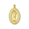 Real 18K Gold Plated Brass Micro Pave Cubic Zirconia Pendants, with Shell, Oval, 32x20.5x3mm, Hole: 3.5x4.5mm